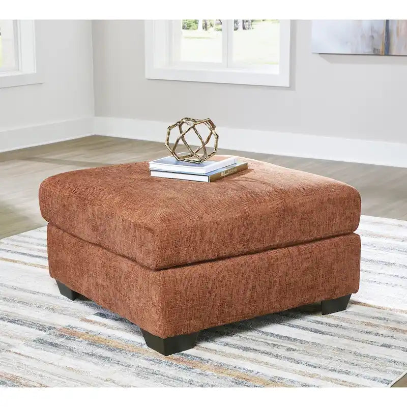 Oversized Accent Ottoman with Polyester Upholstery