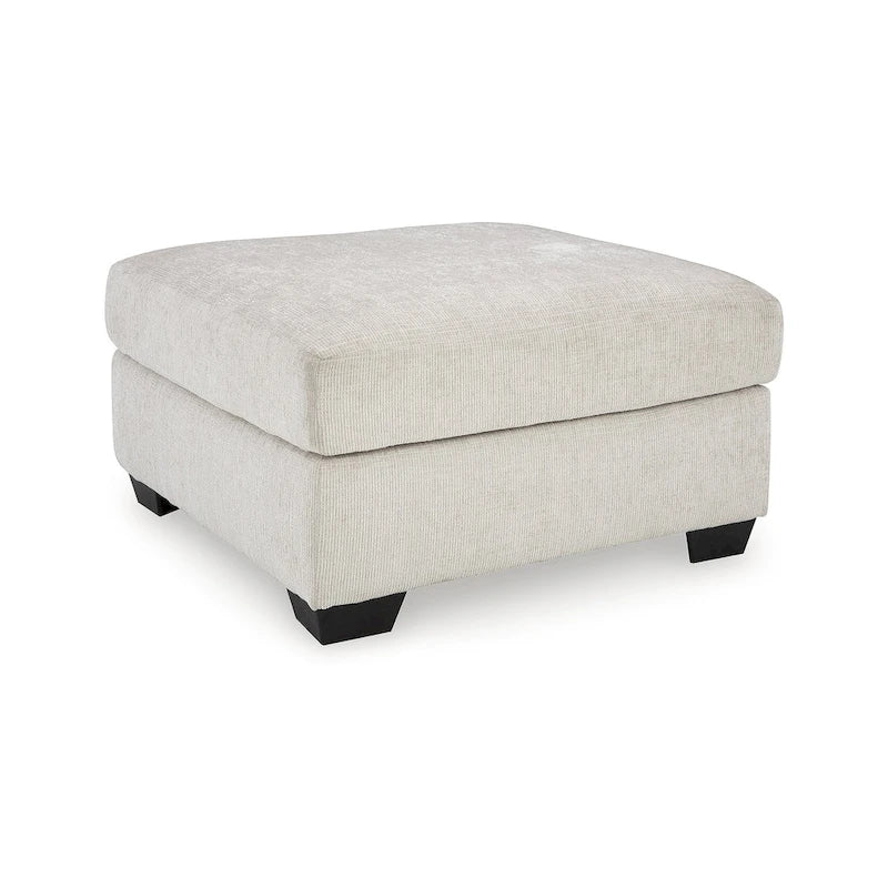 Oversized Accent Ottoman with Polyester Upholstery