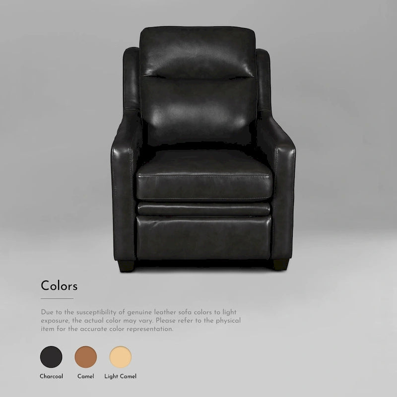 Genuine Leather Recliner Sofa 33 Triple-Motor Power Zero-Wall Reclining Couch with USB&USB-C Port