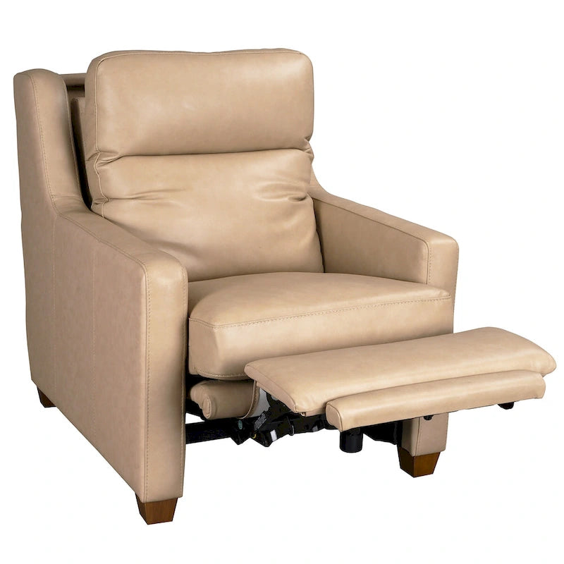 Genuine Leather Recliner Sofa 33 Triple-Motor Power Zero-Wall Reclining Couch with USB&USB-C Port