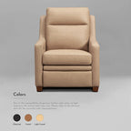 Genuine Leather Recliner Sofa 33 Triple-Motor Power Zero-Wall Reclining Couch with USB&USB-C Port