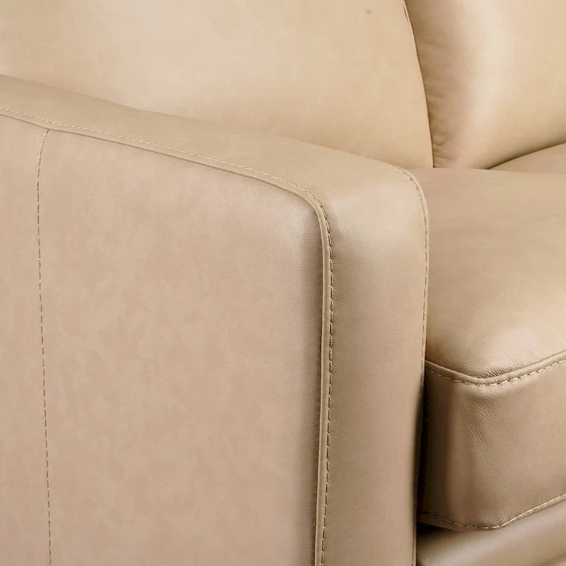 Genuine Leather Recliner Sofa 33 Triple-Motor Power Zero-Wall Reclining Couch with USB&USB-C Port