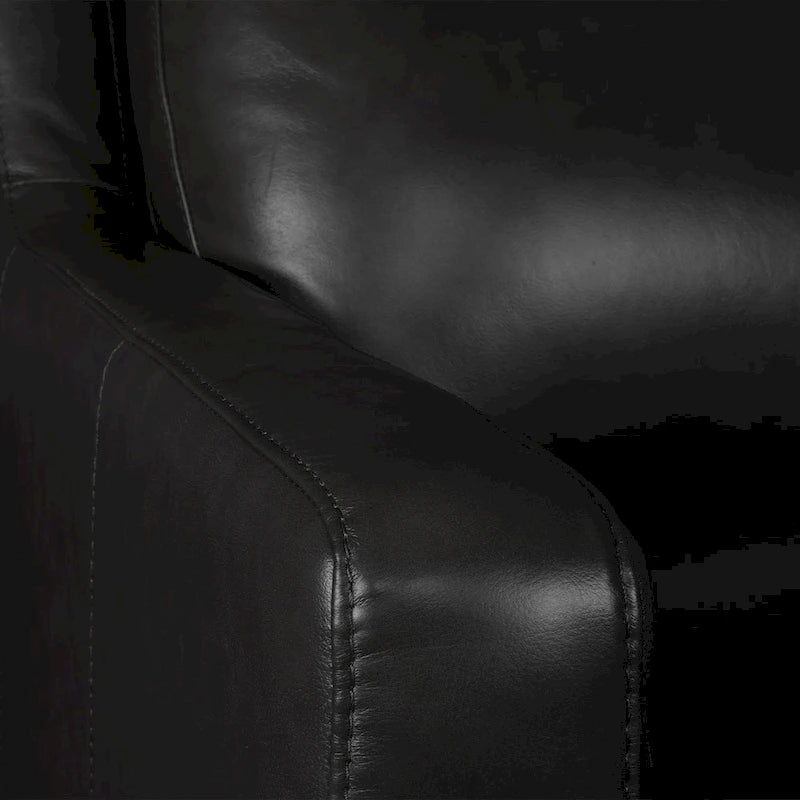 Genuine Leather Recliner Sofa 33 Triple-Motor Power Zero-Wall Reclining Couch with USB&USB-C Port