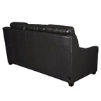 Canapé inclinable en cuir véritable 78 Canapé 3 places inclinable à triple moteur électrique Zéro encombrement avec ports USB et USB-C