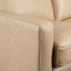 Canapé inclinable en cuir véritable 78 Canapé 3 places inclinable à triple moteur électrique Zéro encombrement avec ports USB et USB-C