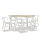 Kitchen Dining Table and Chair Sets Wooden Dining Table and Chair Sets with Windsor Chairs for Kitchen Dining Room