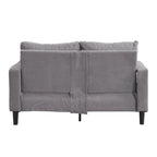 5-Seat Corduroy Sofa Set (3-Seater + 2-Seater) with High-Density Sponge Cushions & Sturdy Hardwood Frame