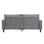 5-Seat Corduroy Sofa Set (3-Seater + 2-Seater) with High-Density Sponge Cushions & Sturdy Hardwood Frame