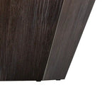 Table basse octogonale en bois d'hévéa de 31,5 pouces pour salon, chambre à coucher