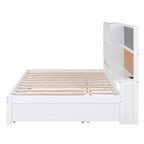 Full Pine Daybed with Blackboard, USB & Trundle