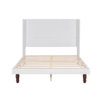 Queen Platform Bed with High Headboard & Comfortable Back