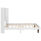 Queen Platform Bed with High Headboard & Comfortable Back