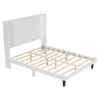 Queen Platform Bed with High Headboard & Comfortable Back