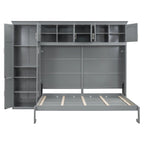 Queen Smart Murphy Bed with Wardrobe & Storage, Customizable System