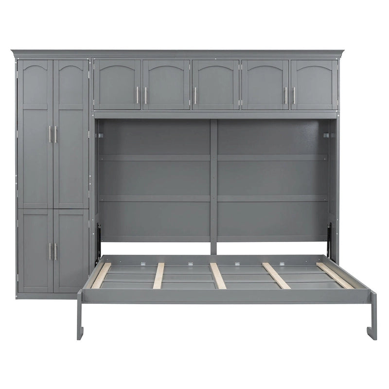 Queen Smart Murphy Bed with Wardrobe & Storage, Customizable System