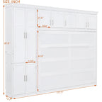 Queen Smart Murphy Bed with Wardrobe & Storage, Customizable System