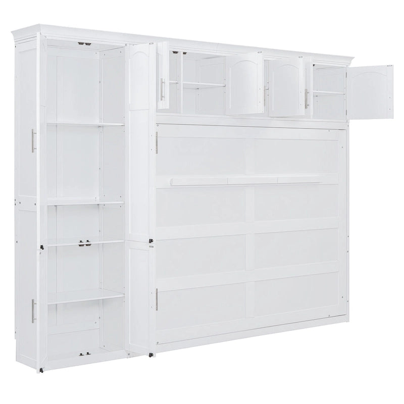 Queen Smart Murphy Bed with Wardrobe & Storage, Customizable System