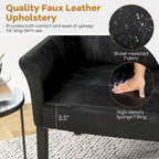 Costway Executive PU Leather Guest Chair Reception Side Arm Chair - See Details
