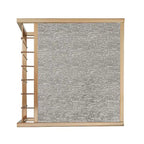 Table basse gigogne Astor iNSPIRE Q Bold avec dessus de miroir texturé et finition dorée couleur champagne