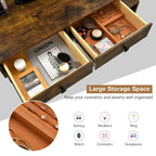 Costway Coiffeuse avec tabouret et miroir LED à intensité variable Grand meuble de rangement - Voir détails