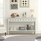 Costway 60 Table console rétro avec 4 tiroirs et - Voir détails