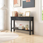 Costway 60 Table console rétro avec 4 tiroirs et - Voir détails