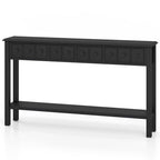 Costway 60 Table console rétro avec 4 tiroirs et - Voir détails