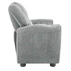 Kids Push Back Recliner Chair with Cup Holder - For Ages 3+