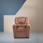 Kids Push Back Recliner Chair with Cup Holder - For Ages 3+