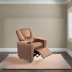 Kids Push Back Recliner Chair with Cup Holder - For Ages 3+