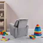 Kids Push Back Recliner Chair with Cup Holder - For Ages 3+