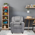 Kids Push Back Recliner Chair with Cup Holder - For Ages 3+