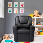Kids Push Back Recliner Chair with Cup Holder - For Ages 3+