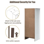Gymax 6 Drawer Chest Dresser Clothes Storage Bedroom Tall Furniture