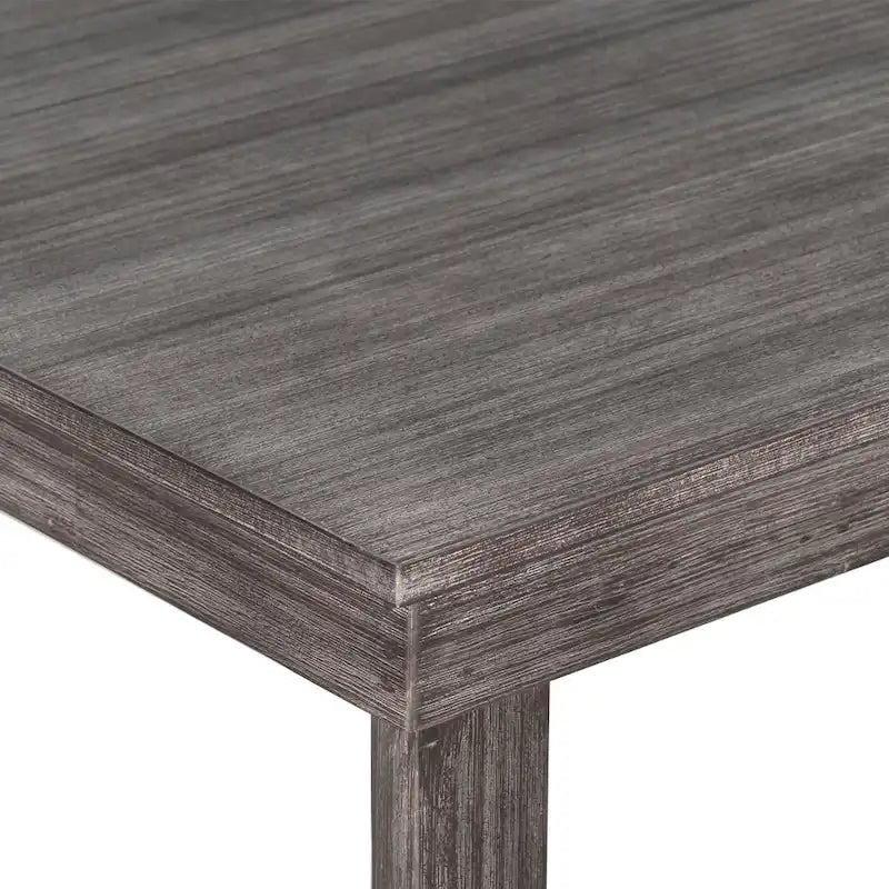Ensemble de salle à manger 5 pièces à hauteur de comptoir, ensemble de table de cuisine en bois massif avec table à manger rectangulaire et 4 chaises de salle à manger