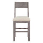 Ensemble de salle à manger 5 pièces à hauteur de comptoir, ensemble de table de cuisine en bois massif avec table à manger rectangulaire et 4 chaises de salle à manger