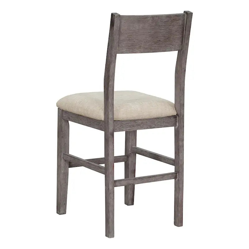 Ensemble de salle à manger 5 pièces à hauteur de comptoir, ensemble de table de cuisine en bois massif avec table à manger rectangulaire et 4 chaises de salle à manger