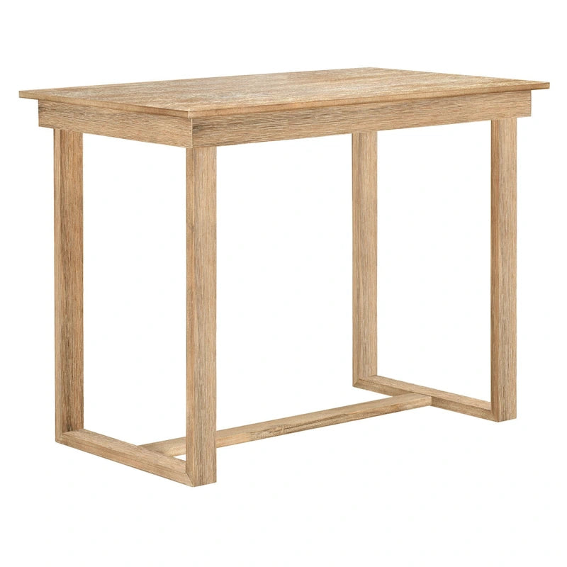 Ensemble de salle à manger 5 pièces à hauteur de comptoir, ensemble de table de cuisine en bois massif avec table à manger rectangulaire et 4 chaises de salle à manger