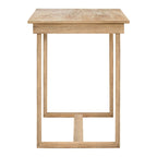 Ensemble de salle à manger 5 pièces à hauteur de comptoir, ensemble de table de cuisine en bois massif avec table à manger rectangulaire et 4 chaises de salle à manger