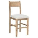 Ensemble de salle à manger 5 pièces à hauteur de comptoir, ensemble de table de cuisine en bois massif avec table à manger rectangulaire et 4 chaises de salle à manger