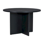 4 People Round Dining Table Set, 5 Piece Kitchen Table Set with Round Dining Table and 4 Upholstered Dining Chairs