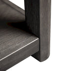 Furniture of America Piez Modern Ash Grey Wood 2-Drawer Sofa Table with Open Shelf