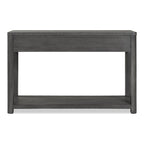 Furniture of America Piez Modern Ash Grey Wood 2-Drawer Sofa Table with Open Shelf