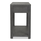 Furniture of America Piez Modern Ash Grey Wood 2-Drawer Sofa Table with Open Shelf