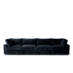 Canapé sectionnel modulaire en peluche douce 157,48 cm, 4 places, rembourré, pour salon