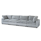 Canapé sectionnel modulaire en peluche douce 157,48 cm, 4 places, rembourré, pour salon