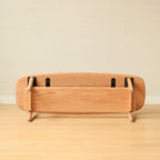 Christopher Knight Home - Hudson Solid Oak Coffee Table with Storage Shelf for Living Room & Home Office