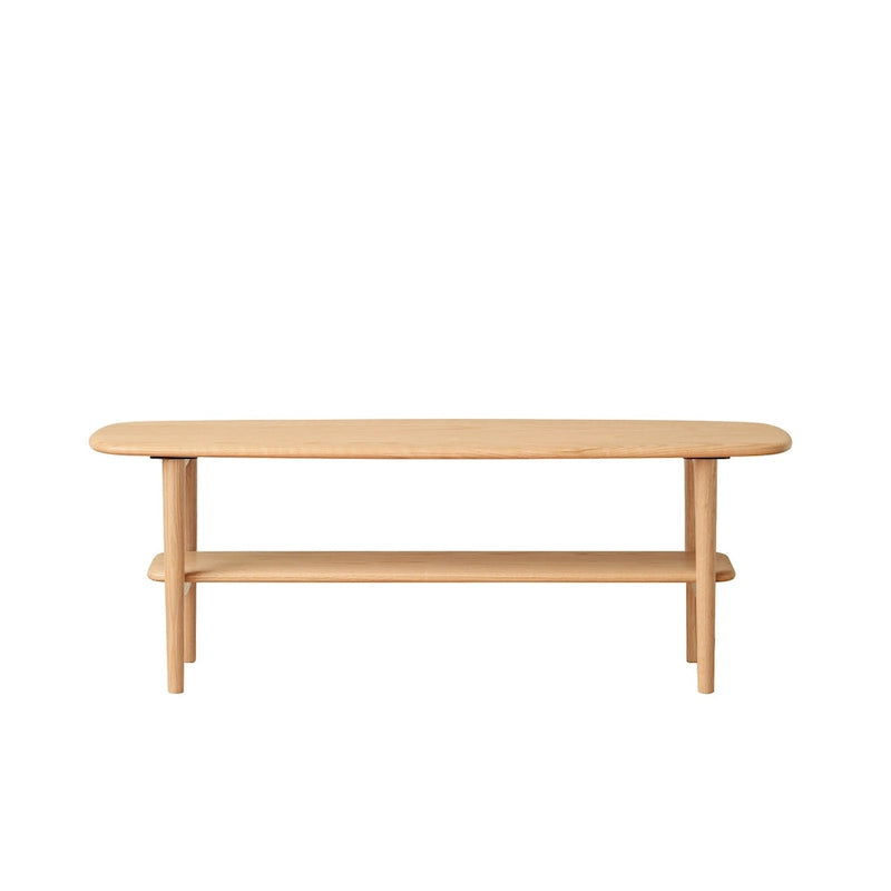 Christopher Knight Home - Hudson Solid Oak Coffee Table with Storage Shelf for Living Room & Home Office