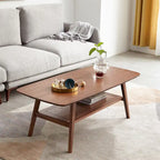 Christopher Knight Home - Hudson Solid Oak Coffee Table with Storage Shelf for Living Room & Home Office