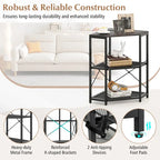 Costway Corner Printer Stand with Charging Station Adjustable Metal - See Details